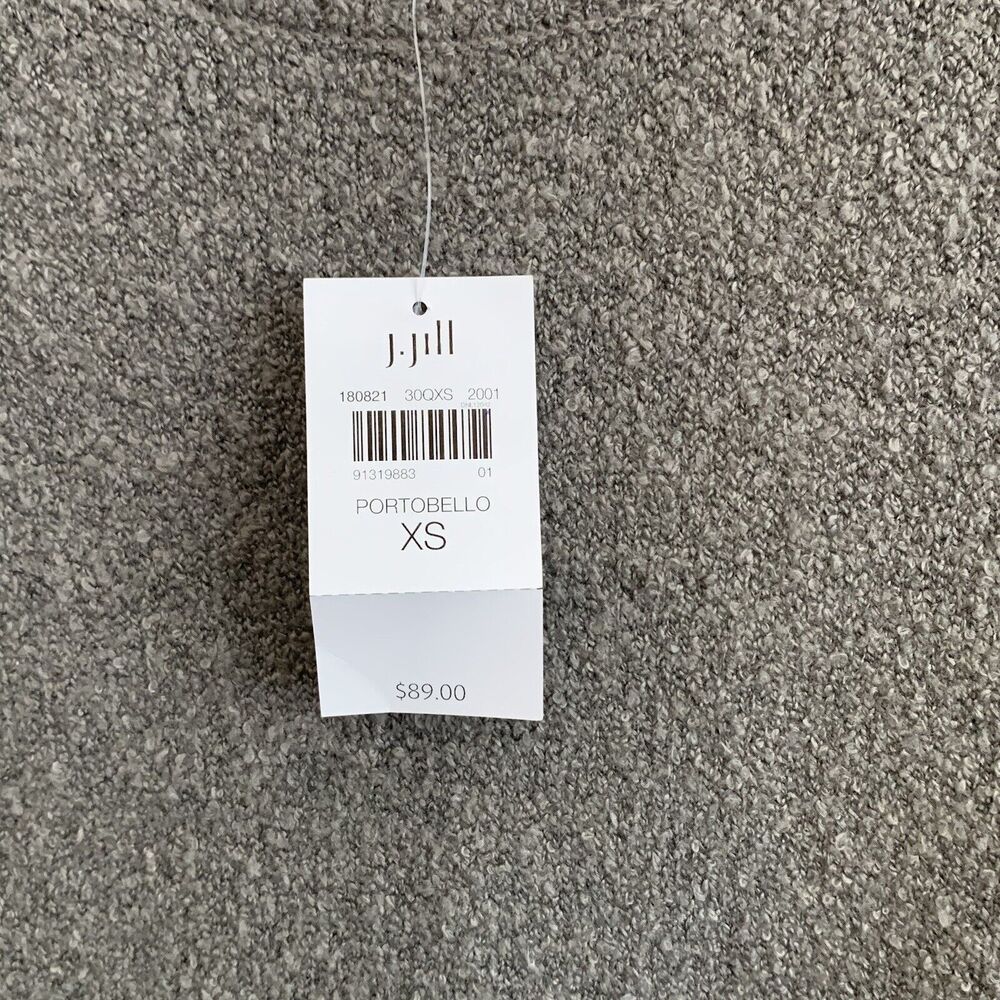 Pure Jill Oversized Sweater Front Pocket Portabello XS NWT - Picture 3 of 6